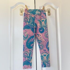 NEW LuLaRoe Paisley Girls S/M Leggings 9033
